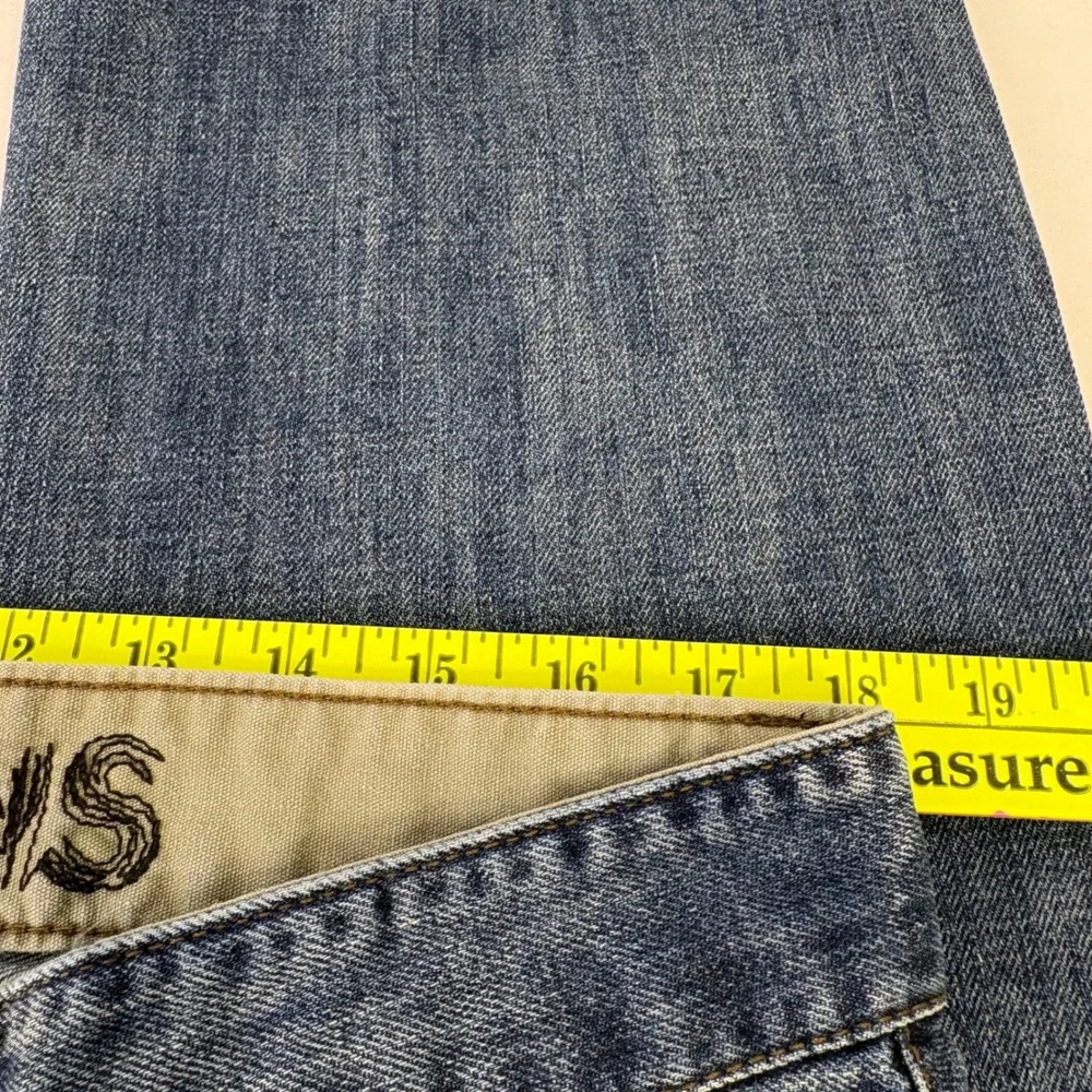 EXPRESS Mens‎ Jeans Relaxed Straight Leg Blue Wash Denim Cotton 38x30 (36x28)